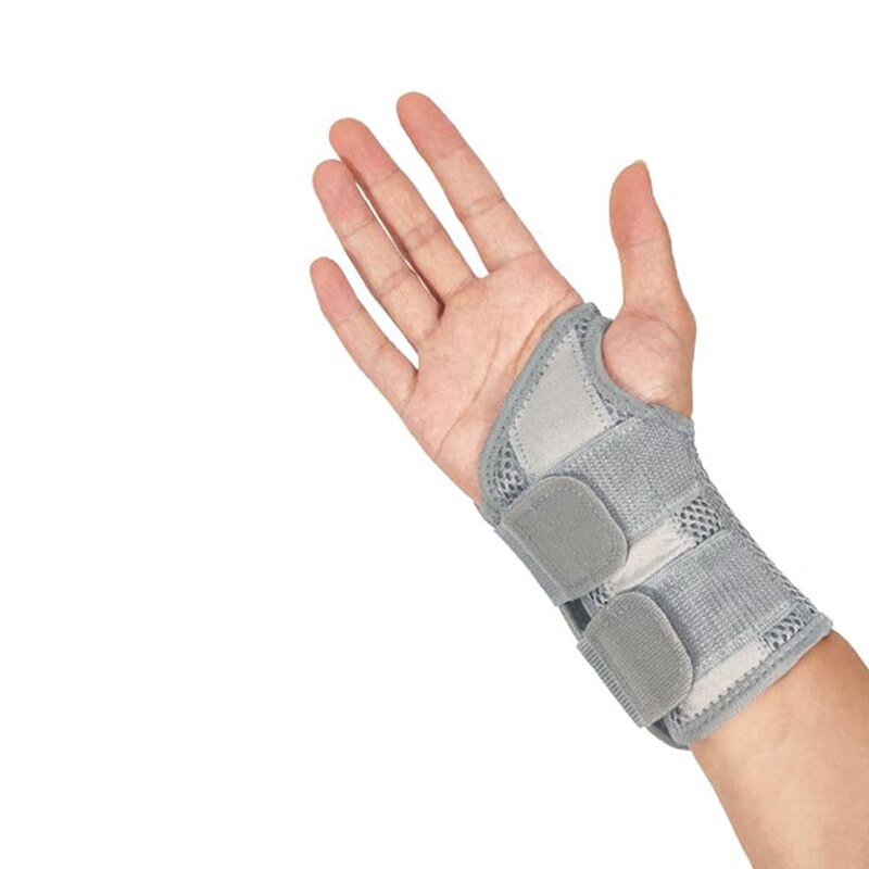 Handgelenk Unterstützung Gym Crossfit Bodybuilding Armband Hand Handgelenk Brace Schutz für Gewicht Heben Karpaltunnel Sehnenentzündung Schmerzen: Gray Right / L/XL