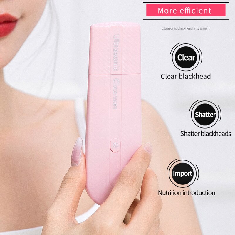 Ultrasonic Skin Scrubber/Facial Skin Spatula/Blackhead Remover Tools Pore Cleaner Scrubber Spatula, Comedones Deep Cleansing