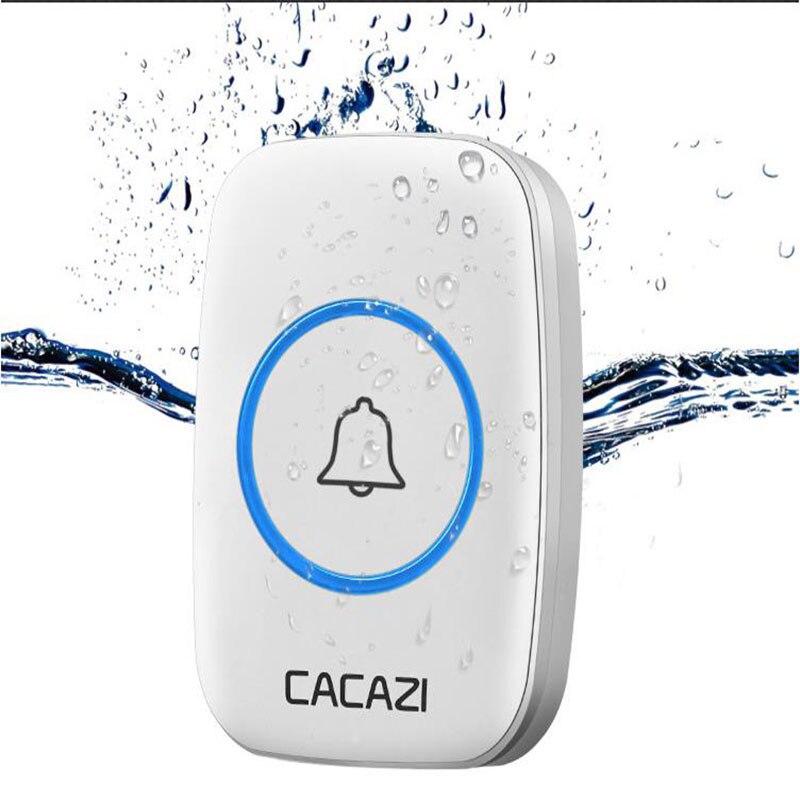 Wireless Door Bell Remote Button Plug in Receiver Doorbell Extra Long Range