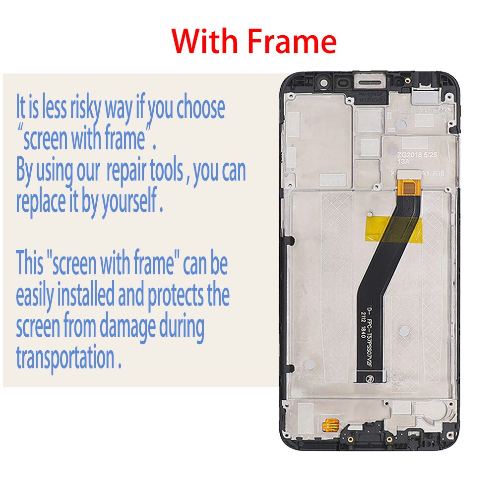 5.7'' Original LCD Screen Digitizer For MEIZU M6T LCD Display Touch Screen + Frame Assembly Replacement M811H M811S M811T M811Q