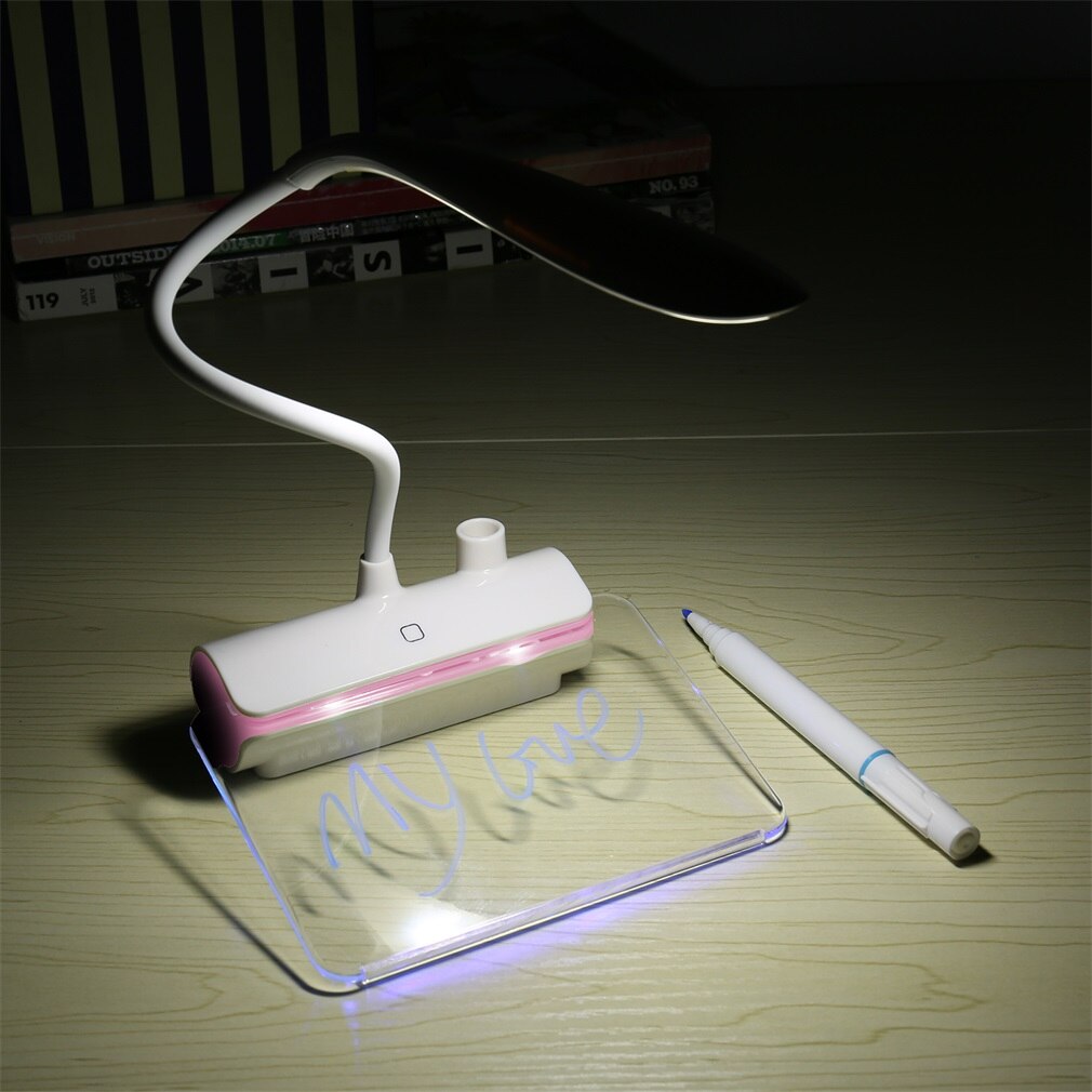 tragbar 3-in-1 USB Aufladbare Nachricht Bord LED Schreibtisch Lampe Nacht Licht berühren Tisch Lampe flexibel Beliebige biegen Lesen