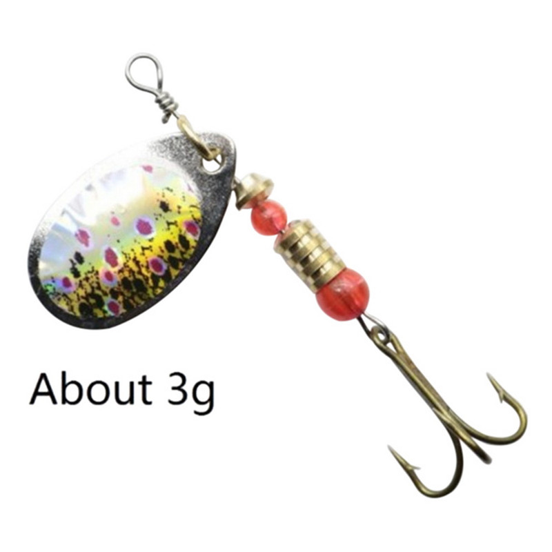 1/2 PCS Fishing Lures Trout Spoon Metal Spinners Baits With Plastic Fishing Tackle Box Hard Bait Spinner Bait Trout Pesca: 6 3g / 2pc
