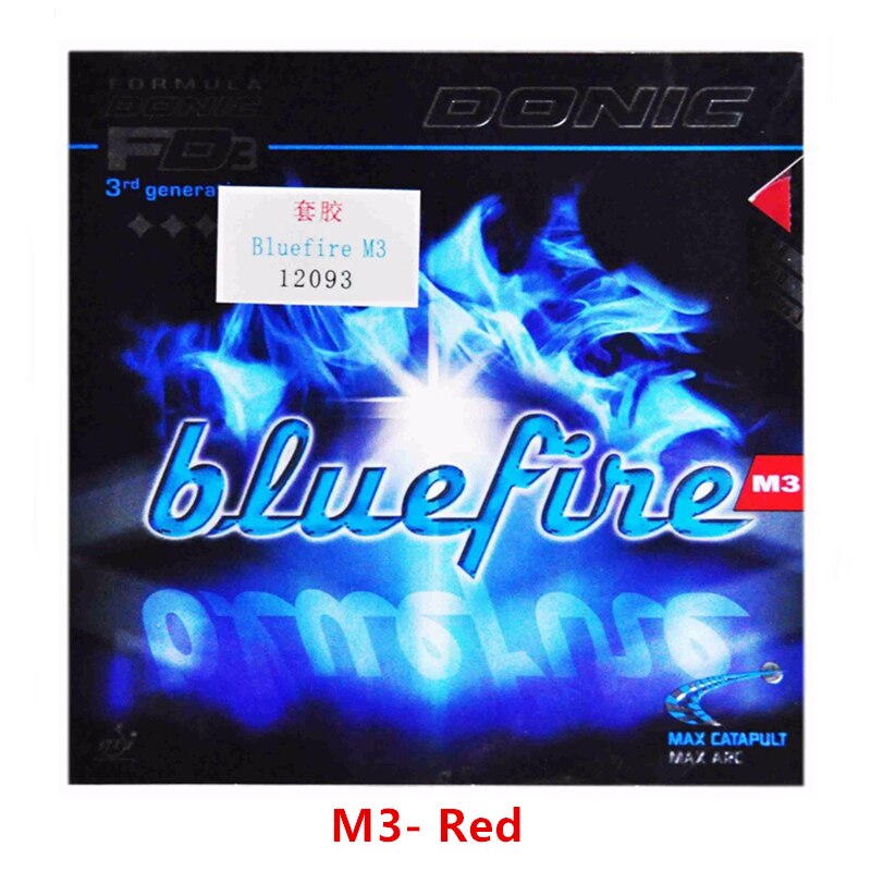 Donic bluefire M1/M2/M3 卓球ラバースピン速度にきびでdonic卓球スポンジtenisデメサ: M3 Red