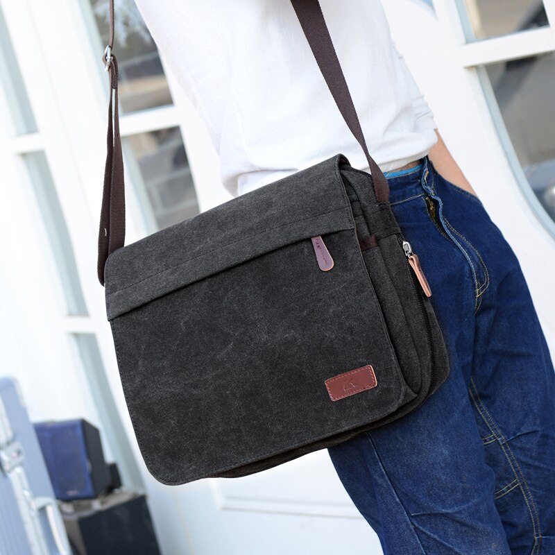 Mode beroemde tas vintage mens interieur tas crossbody mannen bolsas man bag canvas purse mannen schouder tas