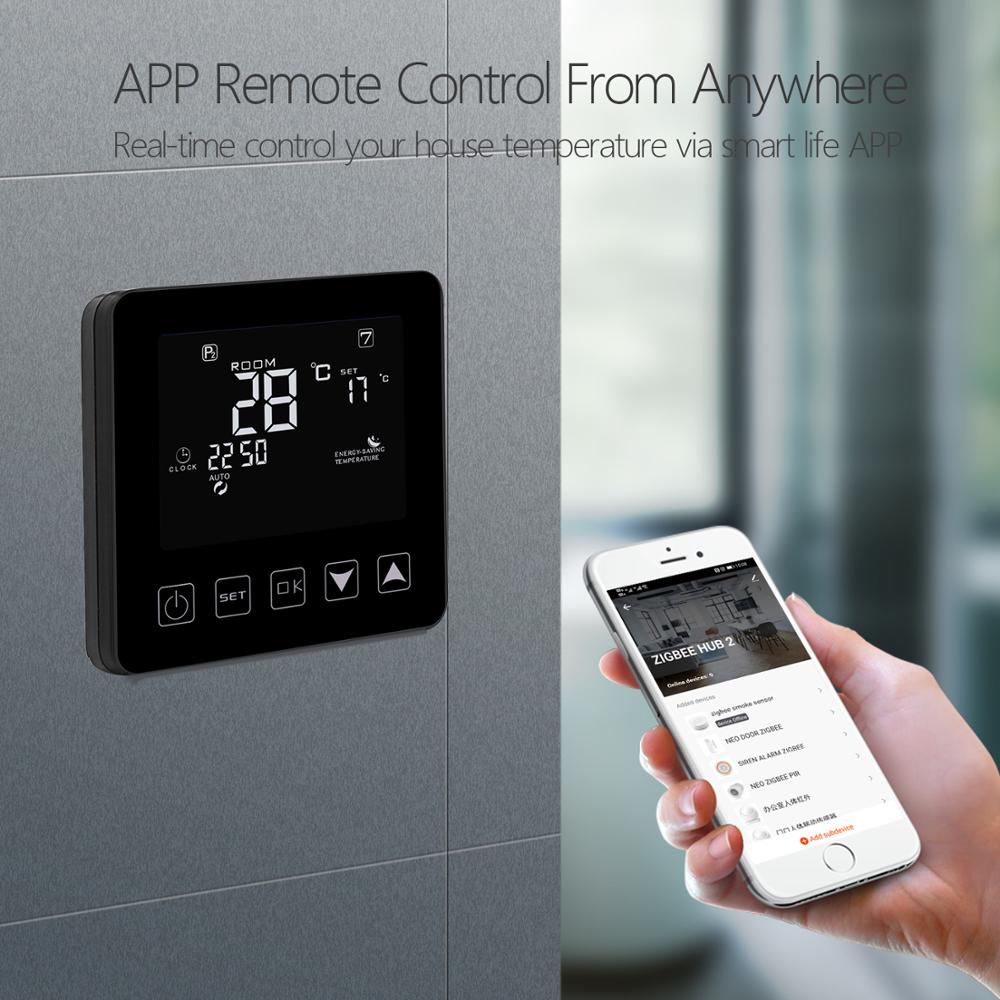 Tuya smart zigbee termostat temperatur controller hub påkrævet vand/elektrisk gulvvarme vand support alexa google home