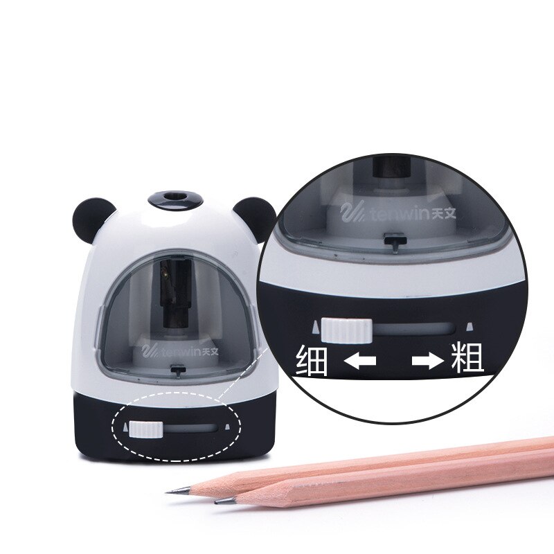 Tenwin Nib Adjustable Electric Pencil Sharpeners Cute Art Automatic Electronic Sharpener For School Stationery
