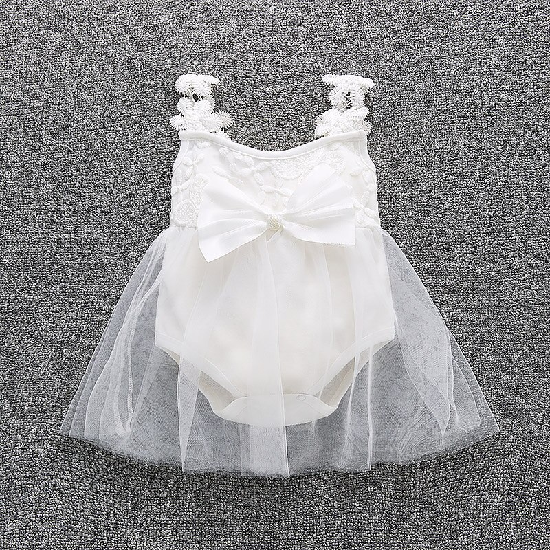 1 pz neonato vestiti del bambino ragazze matrimonio quotidiano servizio fotografico tuta maglioni di cotone estate 3 6 9 12 M tutina bambino: 18m