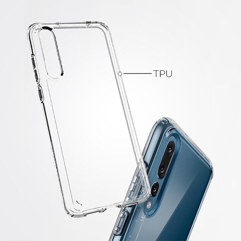 Capa de silicone tpu em gel para celular, proteção transparente ultra fina para smartphone huawei p20 pro