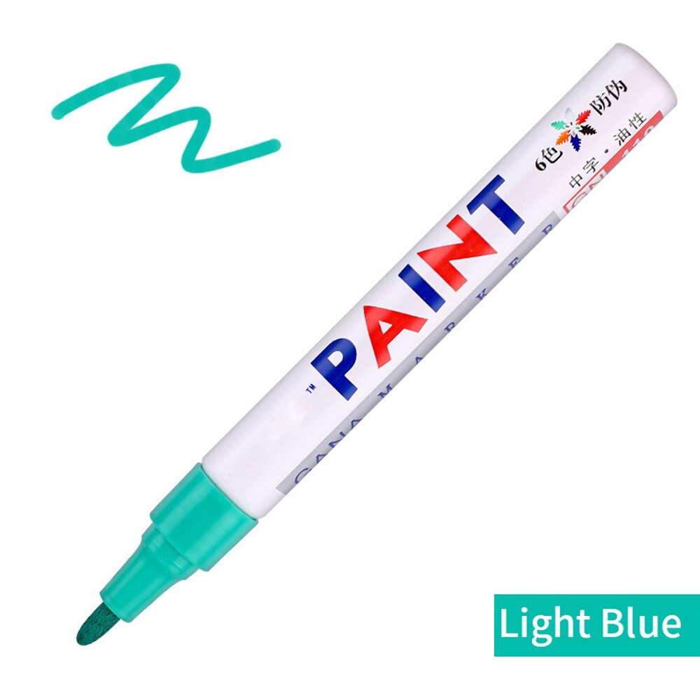 Marqueur réparation mur pinceau inodore Non toxique marqueur Permanent stylo pour carrelage sol et pneu approprié voiture peinture stylo: green