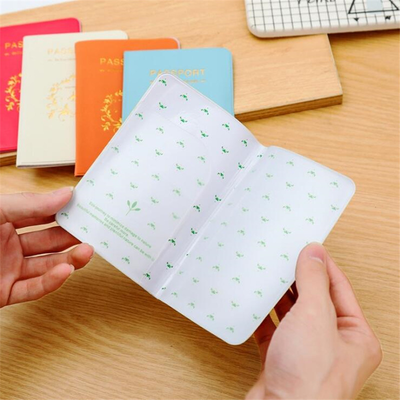 Décontracté en cuir PU passeport couvre voyage accessoires ID carte de crédit bancaire sac hommes femmes passeport porte-monnaie étui portefeuille