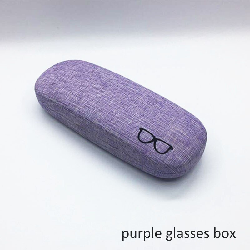 1Stck Gläser Paket PU Leder Brillen Boxen Sonnenbrille Lagerung Kasten Tragbare Reise Zubehör schwer Fall Brillen Schutz: Violett