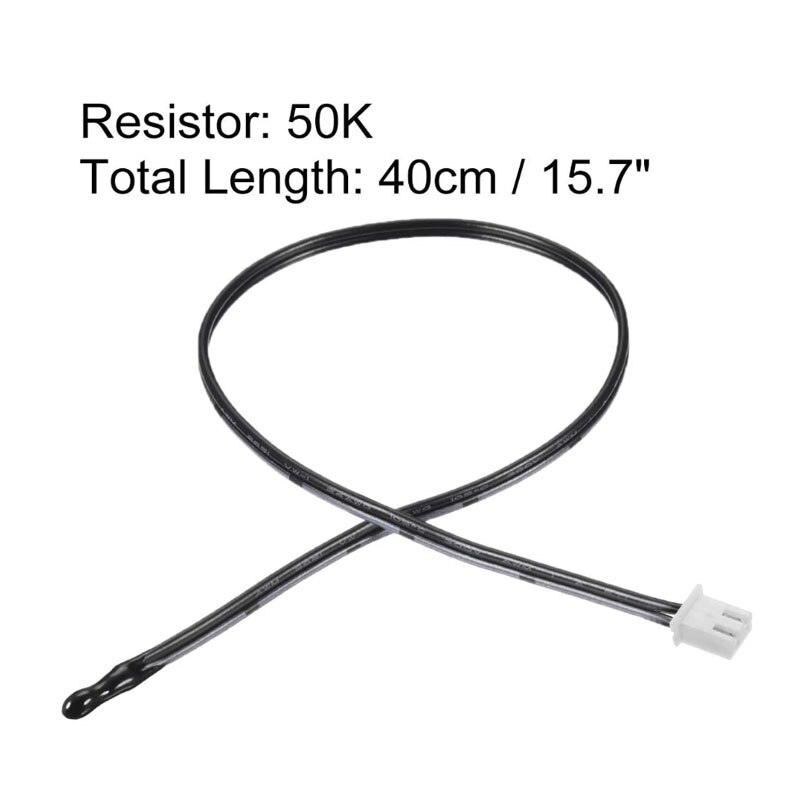 Sonda Termistor NTC de 100 pulgadas, Sensor de temperatura sensible a la temperatura epoxi para aire acondicionado, 5K, 10K, 15K, 20K, 25K, 50K, 15,7 K, 20 Uds.: 50K 20Pcs