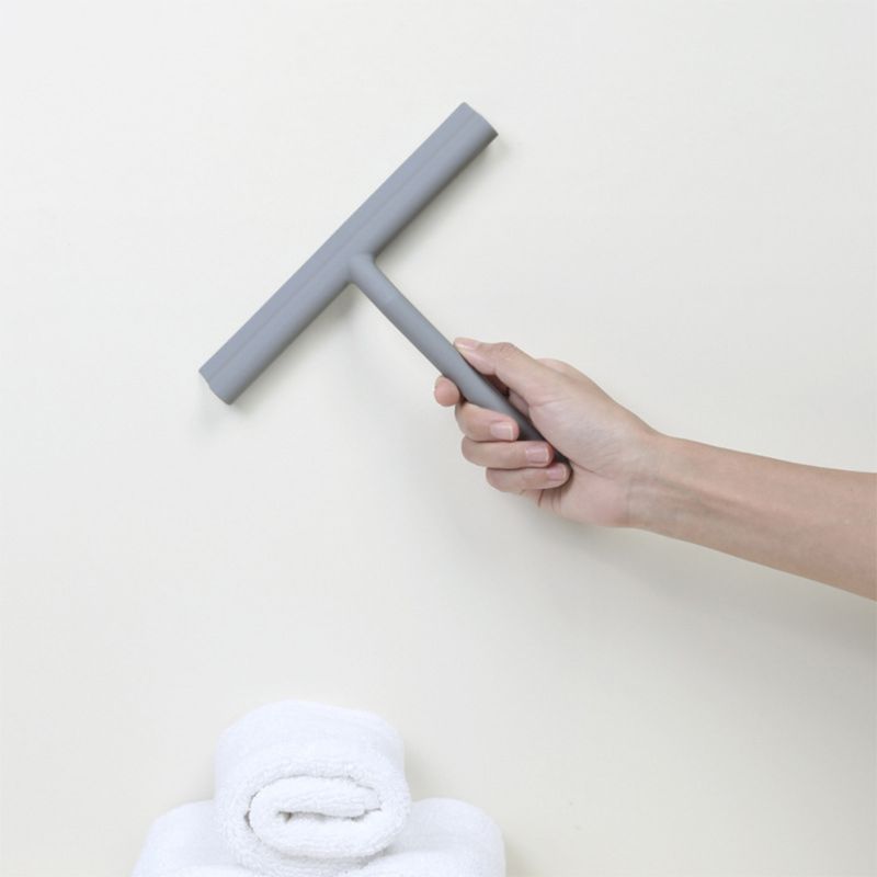 Durable Silicone Window Tile Glass Wiper Cleaner Squeegee Shower Mirror Cleaning Holder