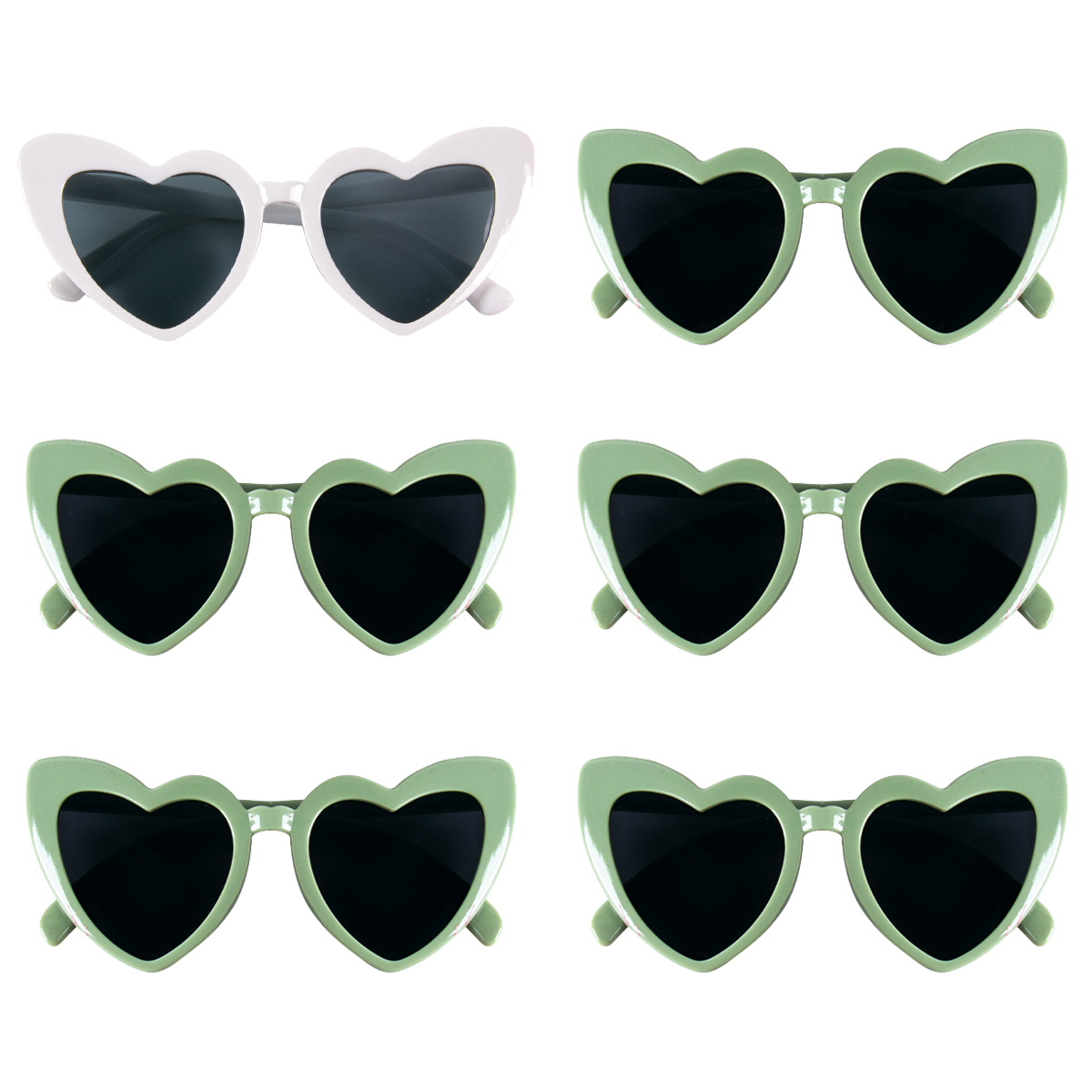 12/6 pezzi regali per damigelle d'onore di nozze cravatte per capelli da damigella d'onore nastri per occhiali da suola a forma di cuore addio al nubilato addio al nubilato bomboniere: MULTI