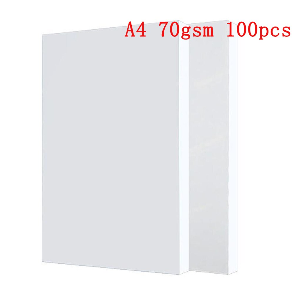 A4 100Pcs Multifunction Copy Paper White Crafts Printer Copy Paper 80gsm Office School Supplies: 1
