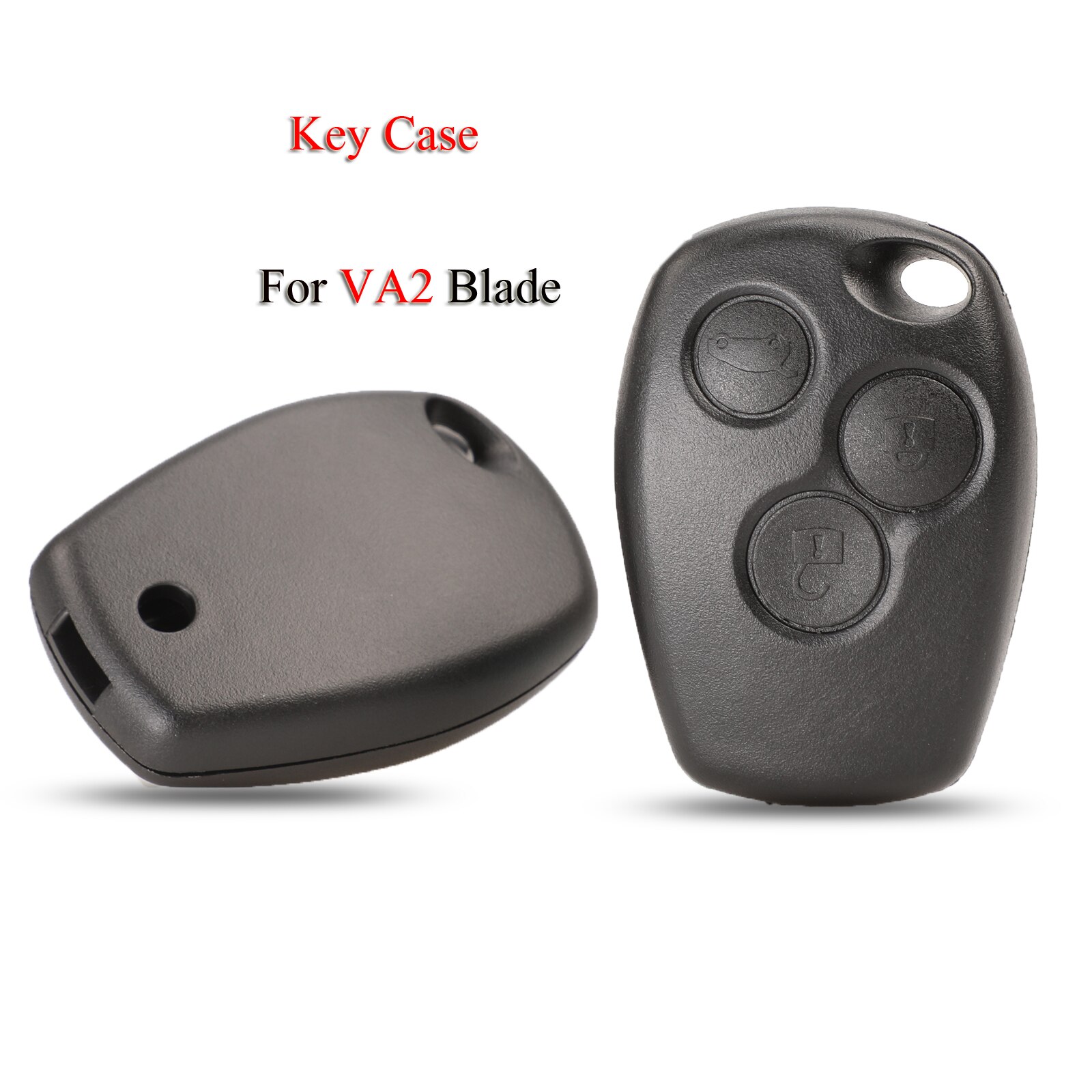 Kutery Car Key Shell For Renault Trafic Vivaro Duster Logan Fluence Clio Sande Megane 3Buttons Replacement Remote Key Case Cover: Key Case For VA2