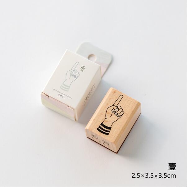 Sello de goma de madera para decoración de series de gestos Vintage de XINAHER, sellos para álbum de recortes, papelería, sello estándar para manualidades DIY: H