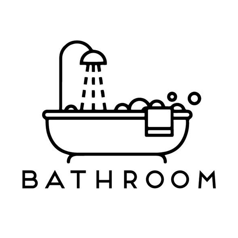 Yoja 25*19cm sjove badeværelse toiletdør dekoration mærkat grafisk og wallstickers  a40500