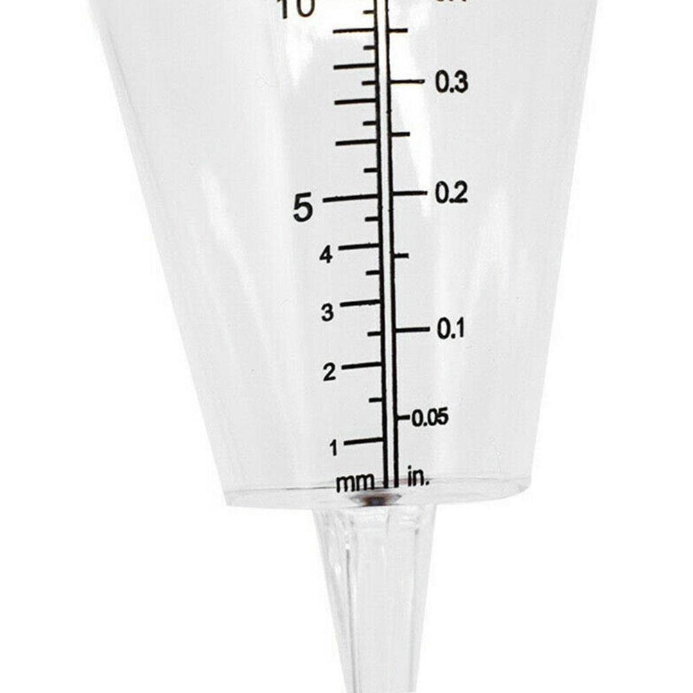 Cone Rain Gauge Measurement Ground Spike Precipitation Rainfall Garden Yard Tools Measuring Meteorological Outdoor Measurer V7O1