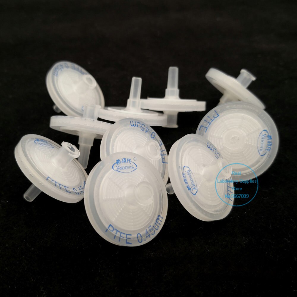 Filtro de aire desechable con membrana de 25mm de diámetro, separación de Vapor de agua y filtración, 10 piezas, 0,2/0.45um