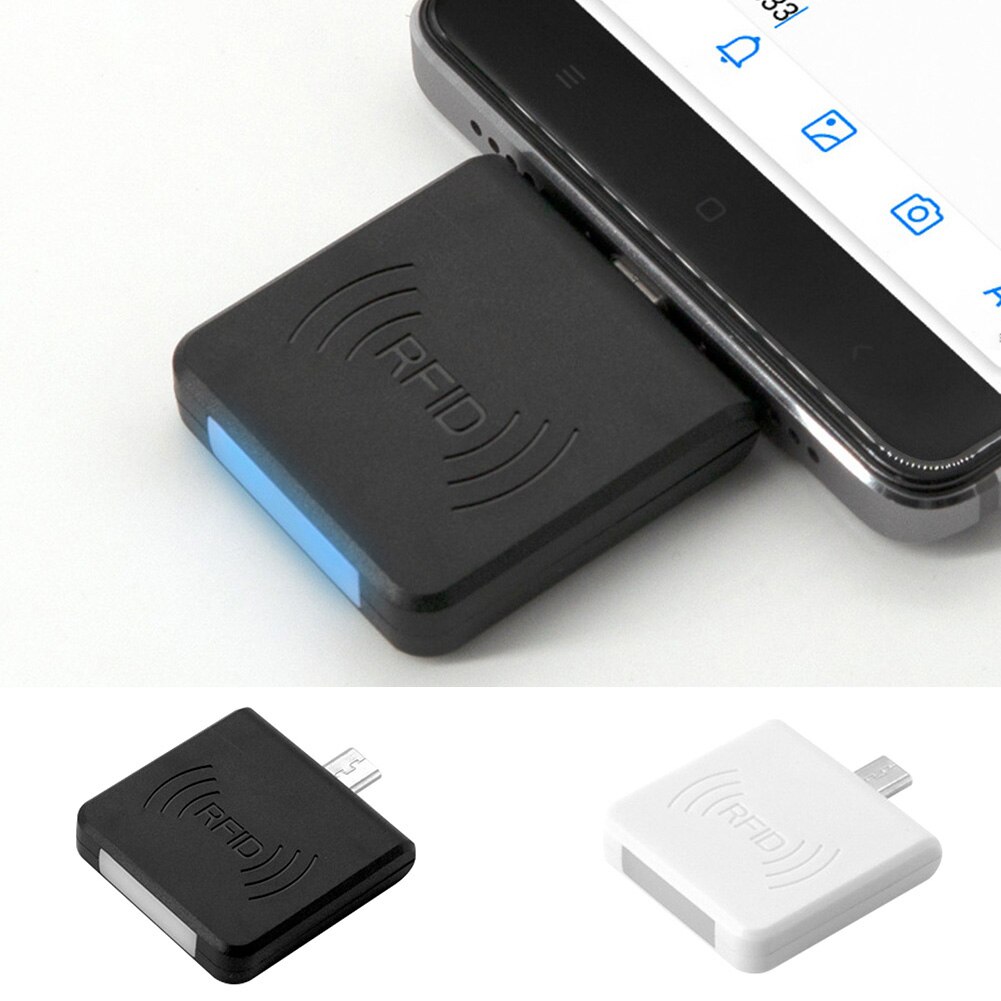 Bærbar micro usb-interface nfc ic-kort mini rfid-læser til android-mobiltelefon