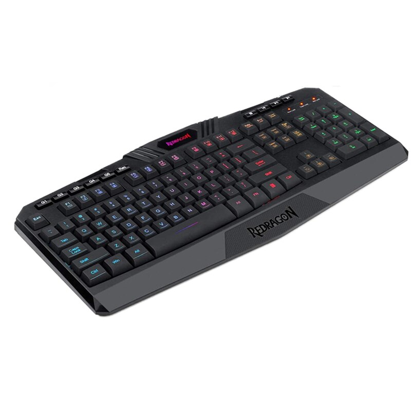 Redragon K503 PC Gaming Keyboard,RGB LED Backlit with Marco Keys Silent USB WiredKeyboard for Windows PC Games: Default Title