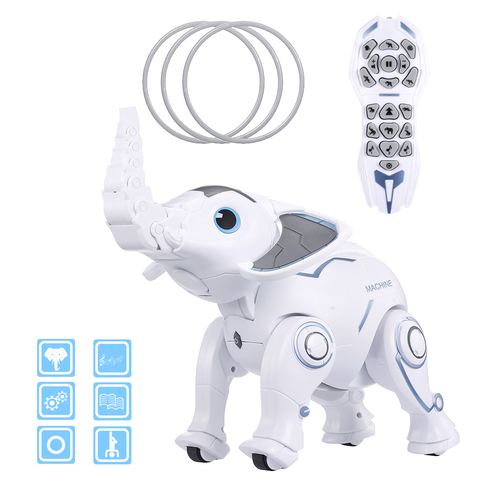 K17 Draadloze Olifant Robot Rc Robot Bionische Acties Programma Sing Dance Interactieve Speelgoed Voor Jongens Meisjes Kinderen