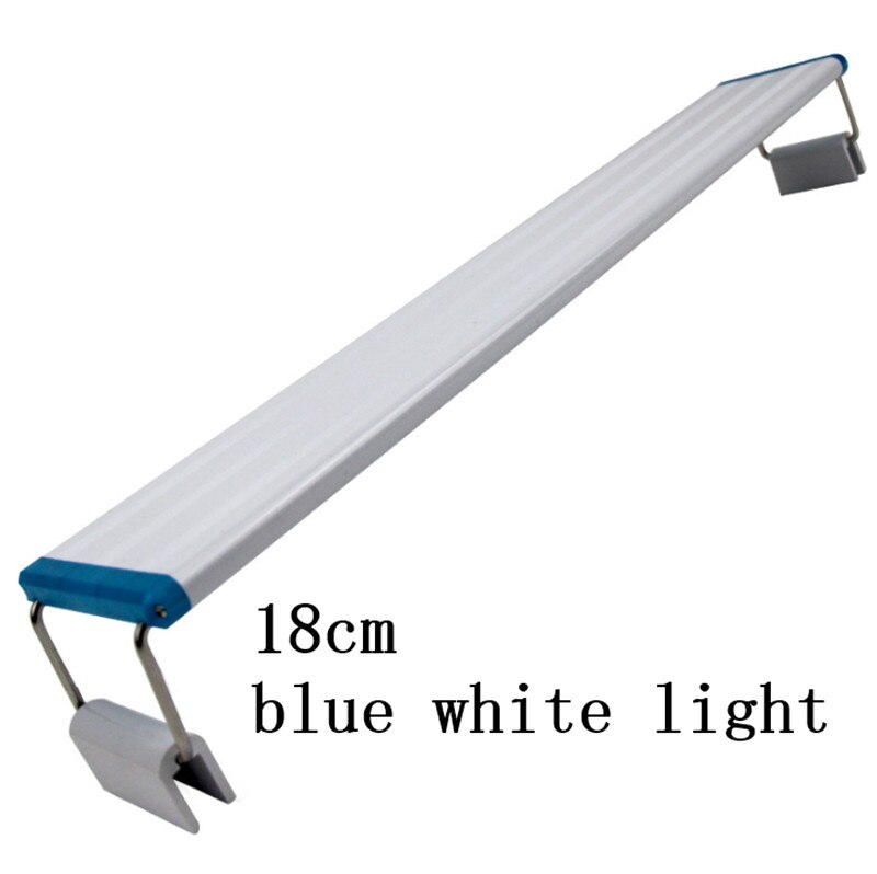 18-48 Cm Led Clip Licht Aquarium Led Licht Aquarium Plant Grow Aquarium Landschap Mini Wit Blauw Licht: 18cm blue white