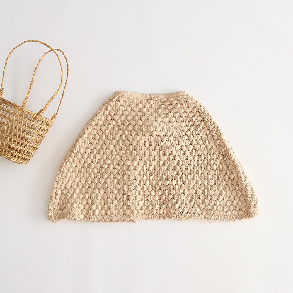 Baby Knit Cape Outside The Ride Autumn Female Baby Cute Coat Baby Cloak Baby Girl Sweater Toddler Girl Clothes Khaki Tops