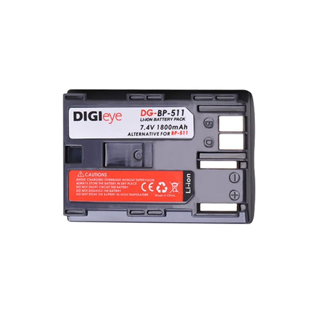 BP-511 BP-511A Battery + LED Dual Charger Type C for Canon EOS 5D 10D 20D 30D 40D 50D D30 D60 G1 G2 G3 G5 G6 Pro 1 Pro 90: 1 battery