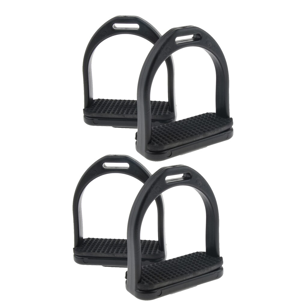 2 Pair Men Women Kid Western Stirrups Horse Riding Equestrian Sport Rubber Treads