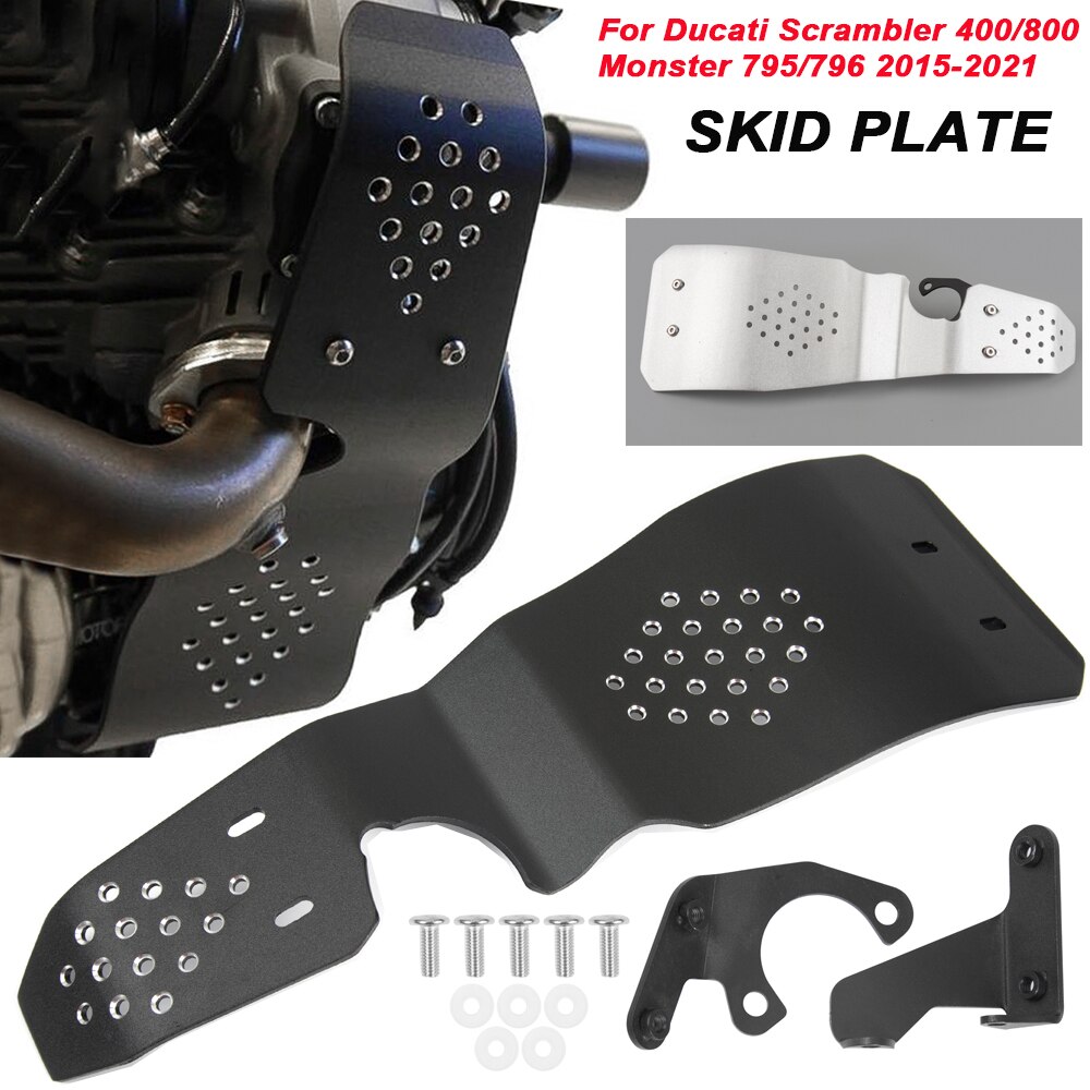 Engine Guard Cover Belly Pan Protection Skid Plate For Ducati Scrambler 400 800 Monster 795 796 16