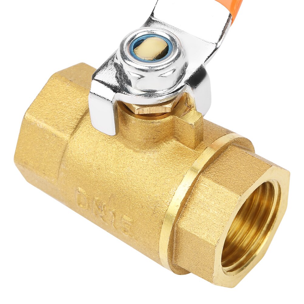 1pc Ball Valve DN15 1/2&quot;BSP Brass Pipe Ball Valve 1.6MPa Ball Valves For Water Oil Gas