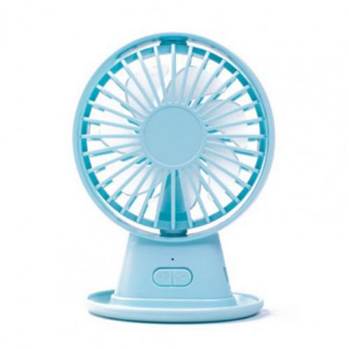 Desktop Fan Adjustable Angle USB Powered ABS 3 Speed Cooling Table Fan for Office: Blue