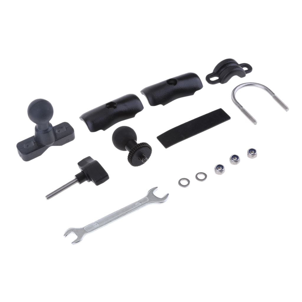 Motorcycle Motor Bike Bicycle Handlebar U Bolt For Camara 1/4" Mounting