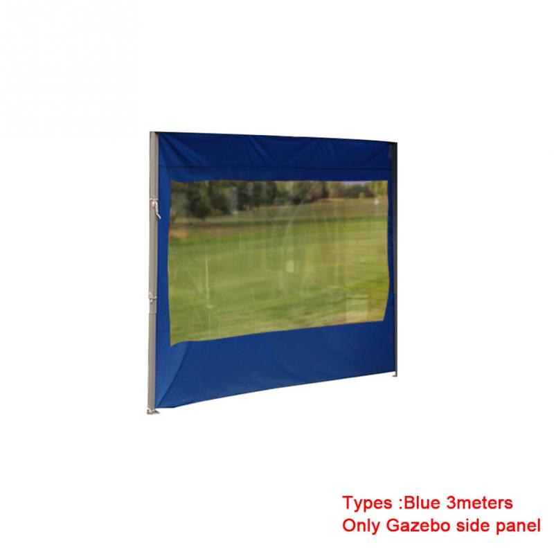 Gazebo Side Panel Accessories Oxford Cloth Portable Folding Windproof Easy Use Outdoor Tent Sidewall Durable Anti-UV Reusable: Blue 3M Types2