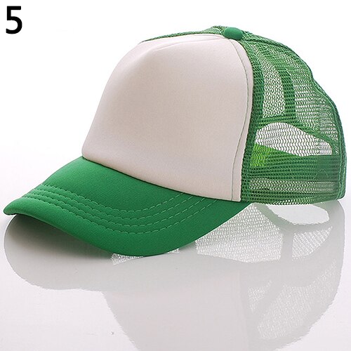 Unisex Attractive Baseball Cap Trucker Mesh Blank Visor Adjustable Sun Hat: 5