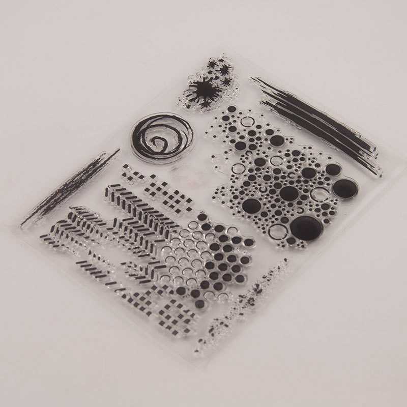 Textures Transparent Clear Silicone Stamp/Seal for DIY Scrapbooking/Photo Album Card Making Stamps