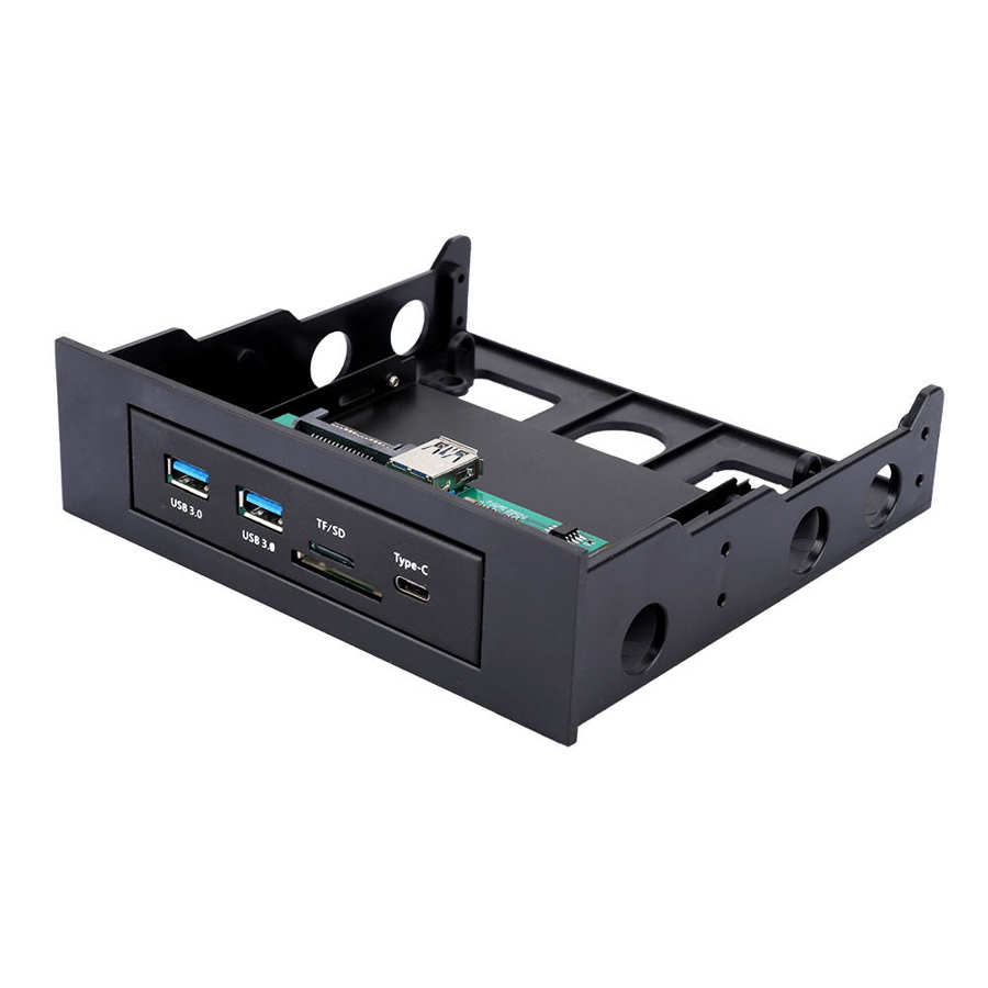 USB 3.1 Tipo C USB/lettore di Schede SD Adattatore Per 3.5 ''Floppy Bay Front Panel LJ