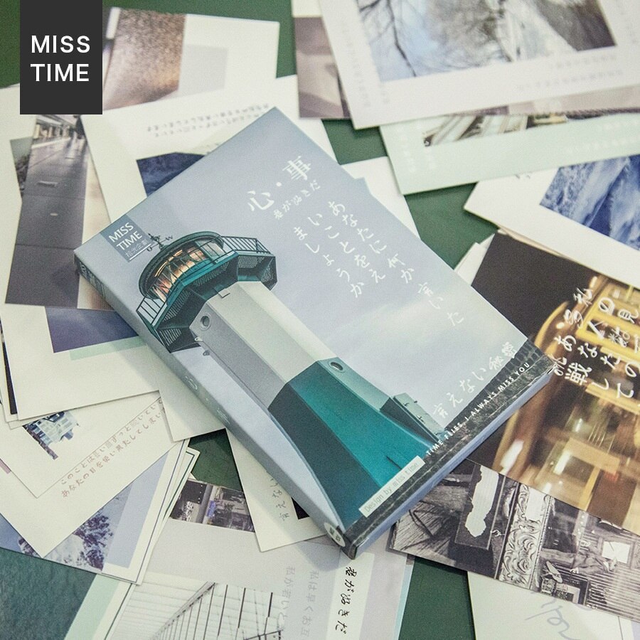 30 Sheets/Set Novelty Aesthetic Photography Series Paper Postcard Greeting Card Birthday Card Message Card