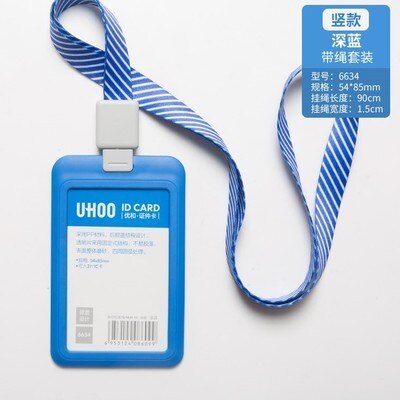 Infällbar märkeshållare id-korthållare med indragbar lanyard liftkortshållare namnskylthållare: 6634 d 6966sl