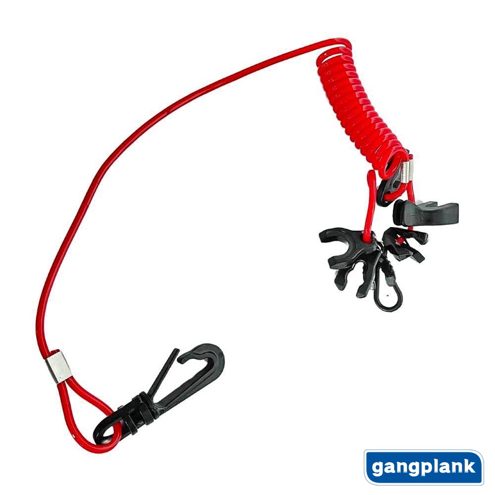Universal Outboard Emergency Stop Safety Rope 7 Key Head Red Flameout Rope