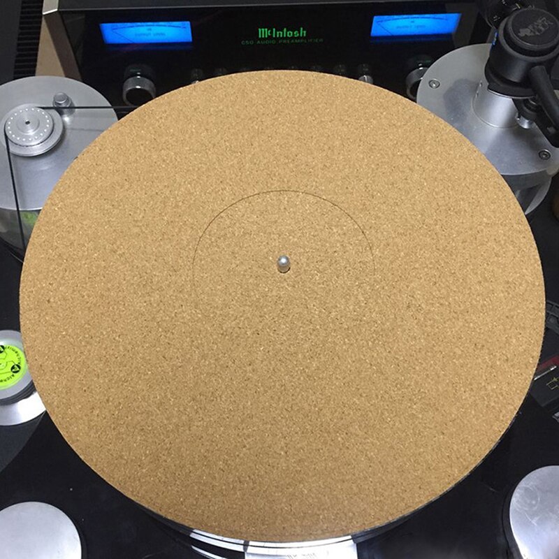 Kurken lp slipmat 2mm dikke antistatische slipmatten voor 12 inch lp vinylplaten