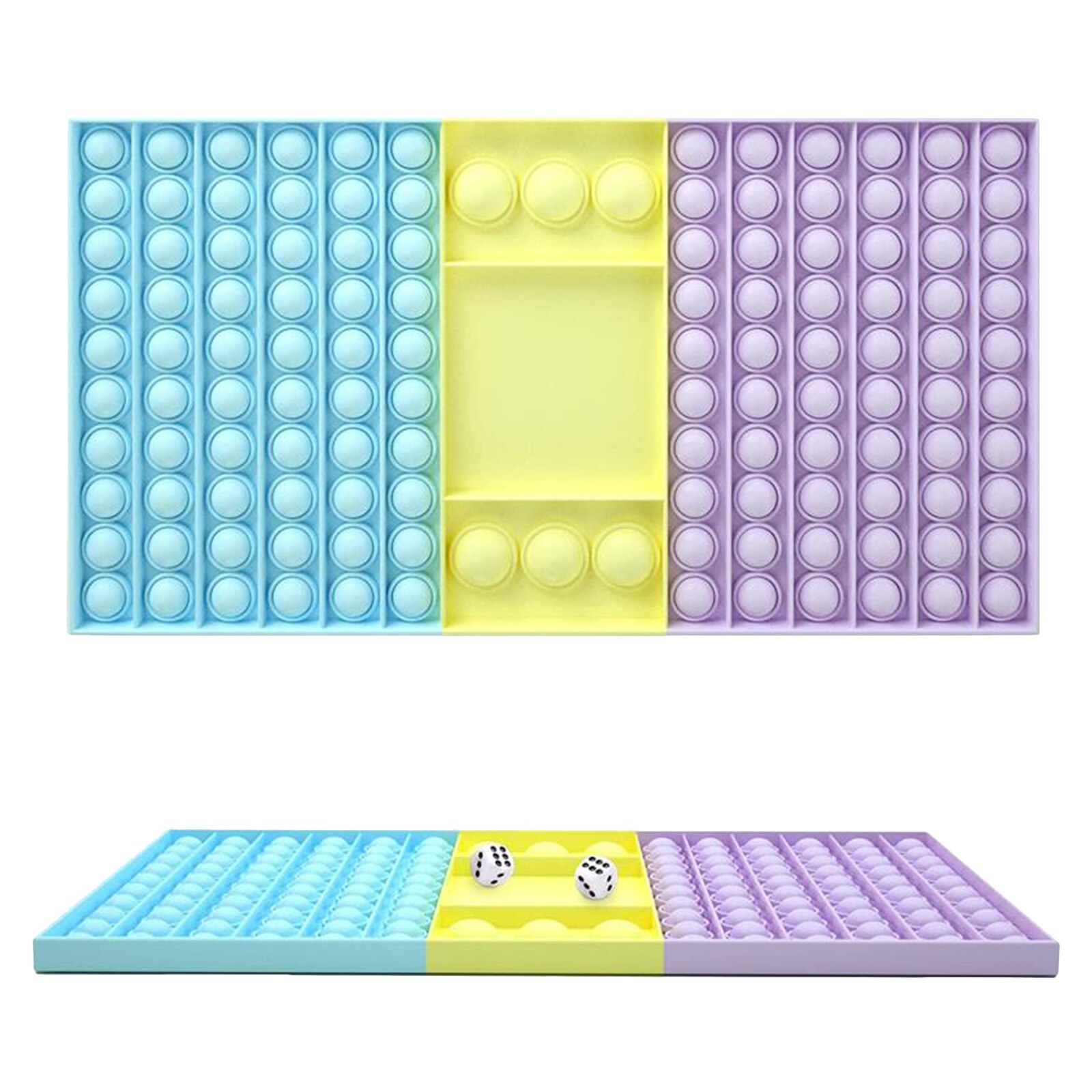 Big Size Fidget Toys Push Bubble Chess Board Stress Relief Puzzle Toy Autism Need Sensory Toys Antistress Two Players Chess Game