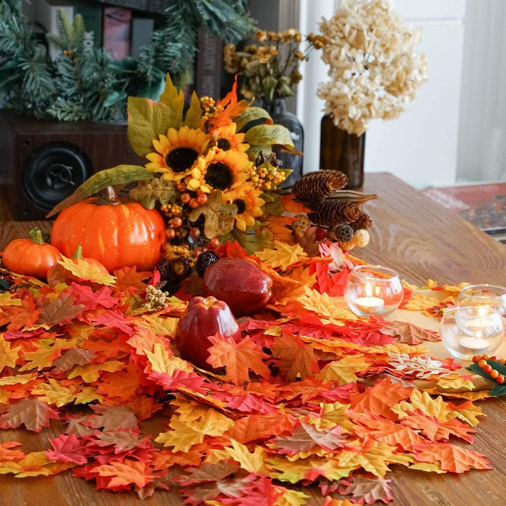 Halloween Simulation Pumpkin Model Christmas Decoration Props Simulation Acorn Pumpkin Maple Pine Cone