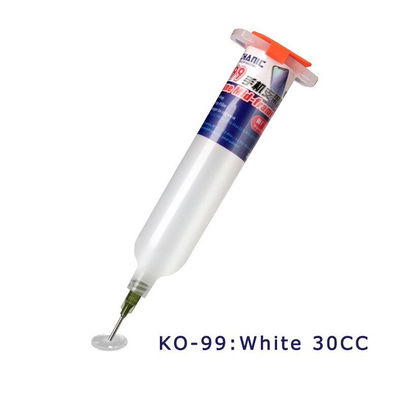 MECHANIC KO-66/88/99 Mobile Phone Bracket Frame Adhesive Bracket Frame Repair Glue Frame Seal Waterproof Strong Glue Repair Tool: KO-99 white
