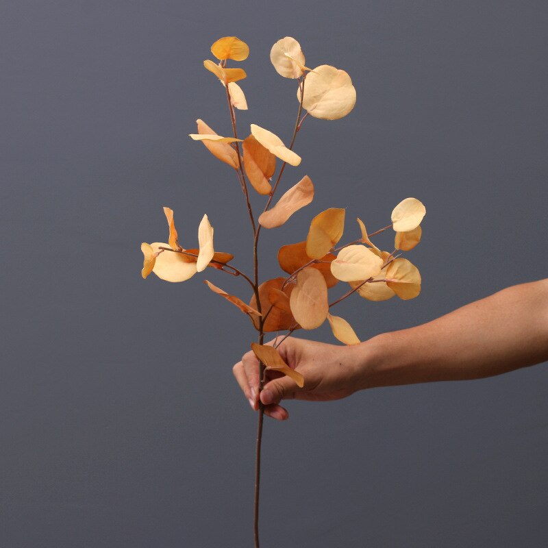 Artificial Plant Eucalyptus Apple Leves Silk Simulation Plants Leaf Flower Wedding Hall Home Hotel Office Garden Decoration