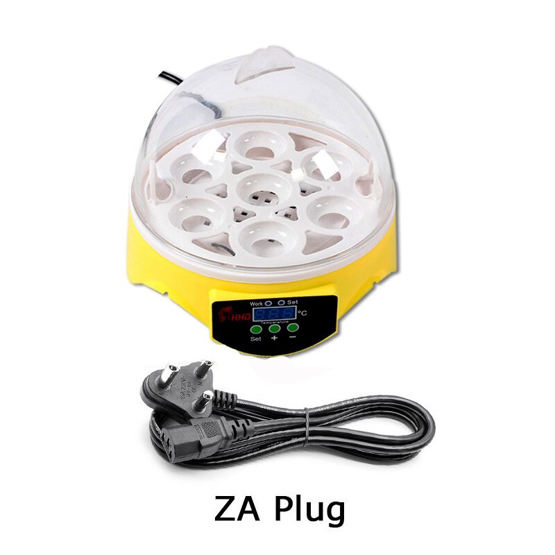 HHD 7 Eggs Incubator Machine 110V/220V Automatic Digital Mini Egg Incubator Adjustable Temperature Hatchery Brooder for Chickens: ZA Plug / 220V