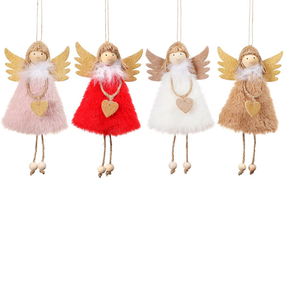 Leuke Kerst Engel Pluche Pop Speelgoed Lange Been Angel Hanger Kerstboom Hanger Decoratie Knuffel