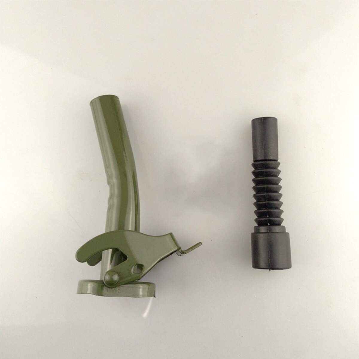 For 5/10/20L Gerry Jerry Cans Flexible Metal Pouring Spout With Sealing Rubber Gaske Fuel Nozzel Deep Green